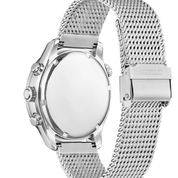 Citizen Eco-Drive Luxury Stainless Steel Chronograph Men's Quartz Watch, 43mm - Picture 6 of 14